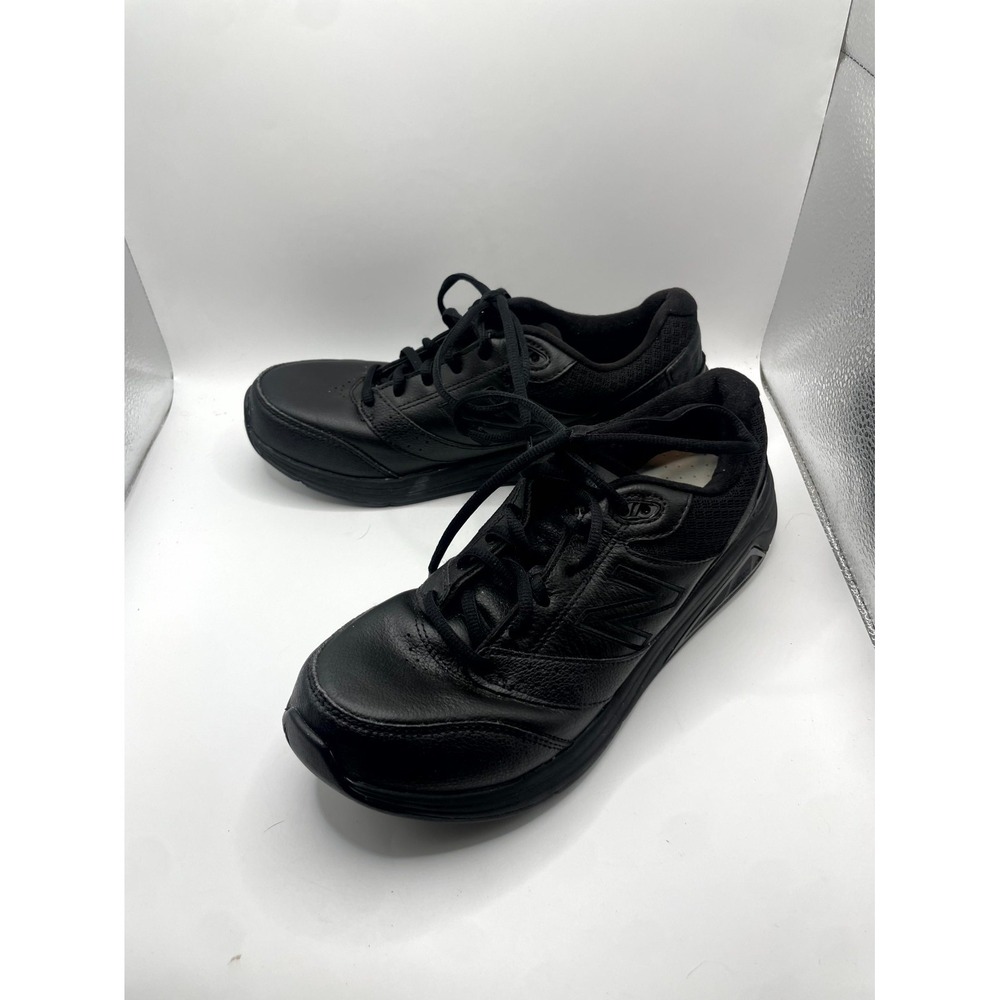 New Balance 928v3 WW928BK3 Womens 9 Narrow Black Leather Lace Up Walking Shoes